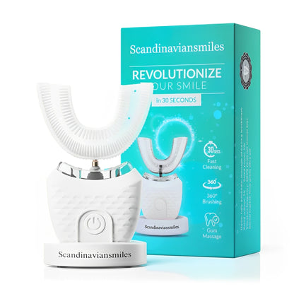 Scandinaviansmiles® أول فرشاة أسنان أوتوماتيكية تُنظّف الأسنان بالكامل في 30 ثانية فقط